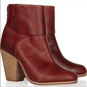 Rag & Bone Red Newbury Ankle Boots